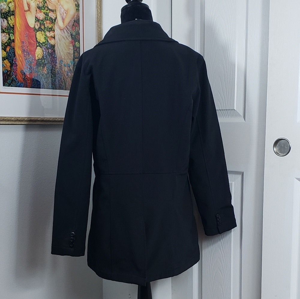 10000 Ft Above Sea Level Black Trench Coat Sz L View 4